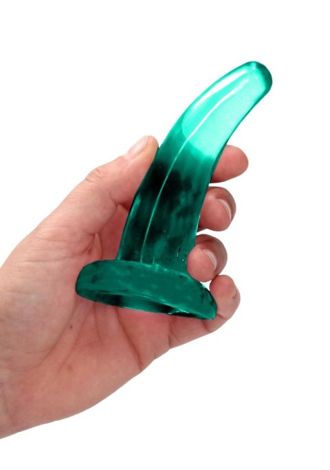 Dildo żelowe z przyssawką 11.5cm zielone Crystal Clear Dildo REALROCK SHOTS