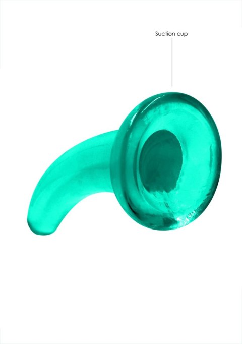 Dildo żelowe z przyssawką 11.5cm zielone Crystal Clear Dildo REALROCK SHOTS