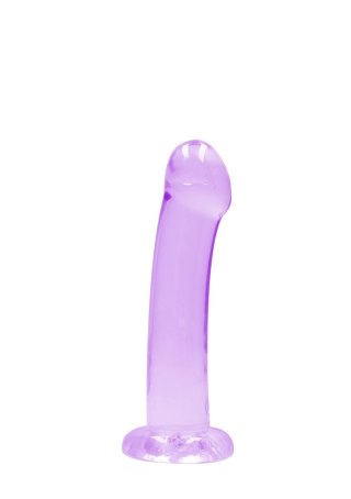 Dildo żelowe z przyssawką 17cm fioletowe Crystal Clear Dildo REALROCK SHOTS