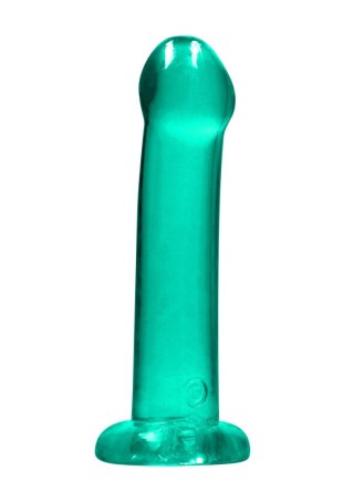 Dildo żelowe z przyssawką 17cm zielone Crystal Clear Dildo REALROCK SHOTS