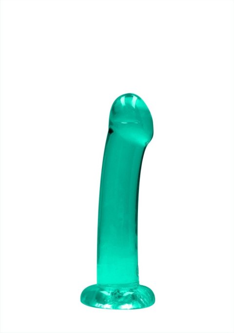 Dildo żelowe z przyssawką 17cm zielone Crystal Clear Dildo REALROCK SHOTS