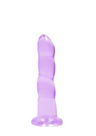 Dildo żelowe z przyssawką 17cm fioletowe Crystal Clear Dildo REALROCK SHOTS