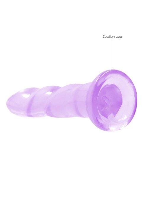 Dildo żelowe z przyssawką 17cm fioletowe Crystal Clear Dildo REALROCK SHOTS