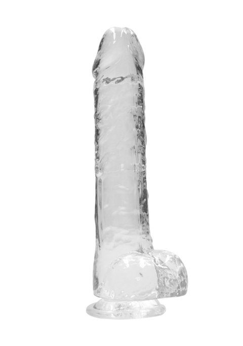 Dildo silikonowe przeźroczyste 25.4cm Crystal Clear Dong REALROCK SHOTS