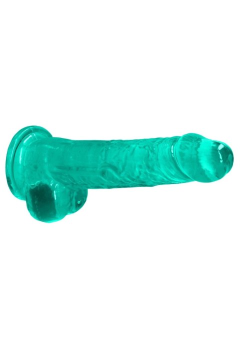 Dildo żelowe zielone 21cm Crystal Clear Dong REALROCK SHOTS