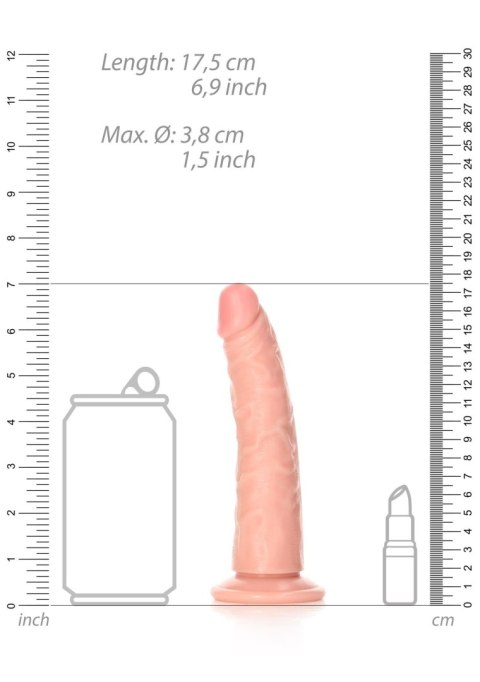 Dildo realistyczne z przyssawką cieliste 15.5cm REALROCK SHOTS