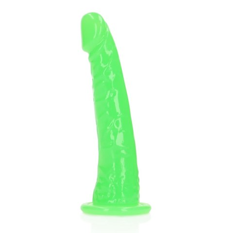 Dildo świecące w ciemności zielone 17.5cm REALROCK