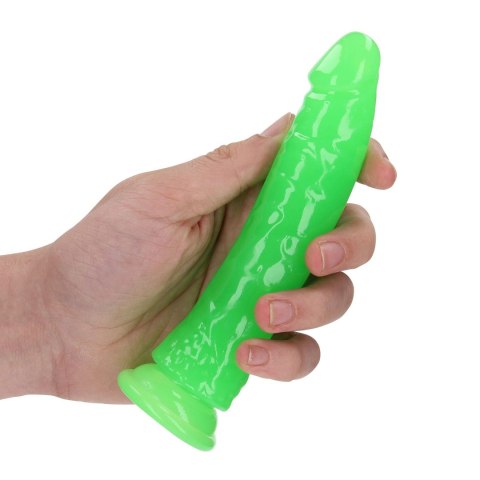 Dildo świecące w ciemności zielone 17.5cm REALROCK