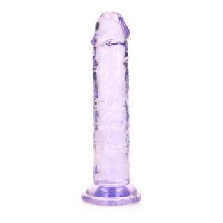 Dildo żelowe z przyssawką 14.5cm fioletowe Crystal Clear Dildo REALROCK SHOTS