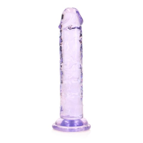 Dildo żelowe z przyssawką 14.5cm fioletowe Crystal Clear Dildo REALROCK SHOTS