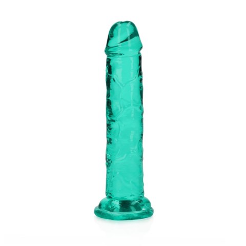 Dildo żelowe z przyssawką 14.5cm zielone Crystal Clear Dildo REALROCK SHOTS
