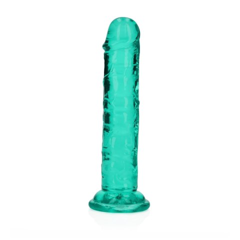 Dildo żelowe z przyssawką 14.5cm zielone Crystal Clear Dildo REALROCK SHOTS