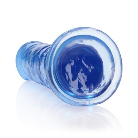 Dildo żelowe z przyssawką 23cm niebieskie Crystal Clear Dildo REALROCK SHOTS