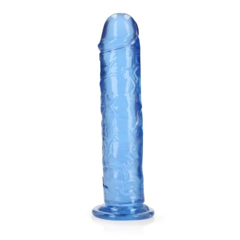 Dildo żelowe z przyssawką 23cm niebieskie Crystal Clear Dildo REALROCK SHOTS