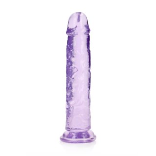 Dildo żelowe z przyssawką 23cm fioletowe Crystal Clear Dildo REALROCK SHOTS