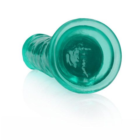 Dildo żelowe z przyssawką 23cm zielone Crystal Clear Dildo REALROCK SHOTS