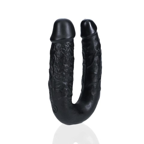 Dildo podwójne czarne 12.7cm U Shaped Double Dildo REALROCK SHOTS