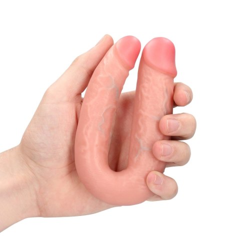 Dildo podwójne cieliste 12.7cm U Shaped Double Dildo REALROCK SHOTS