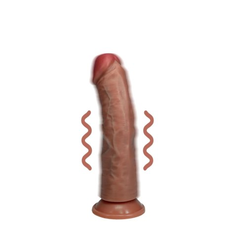 Realistyczny Zakrzywiony Wibrator z Przyssawką 15,5 cm (Tan)– RealRock