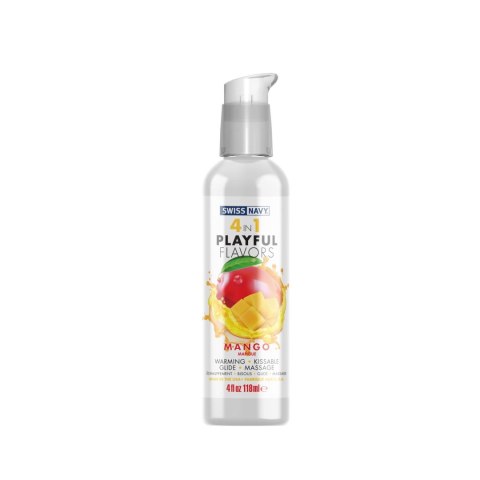 Lubrykant  Mango-4 in 1 Lubricant with Mango Flavor - 4 fl oz / 118 ml