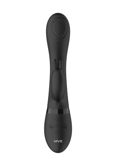 Wibrator Króliczek Impulsowy 3 Silniki USB Czarny - VIVE Cato