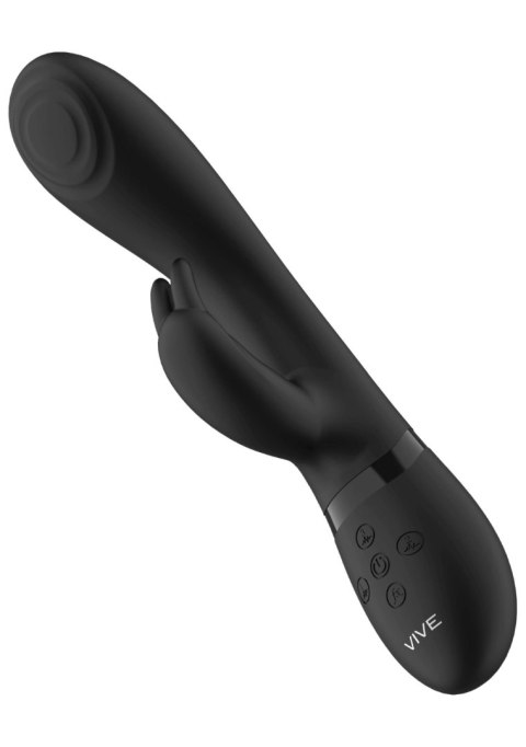 Wibrator Króliczek Impulsowy 3 Silniki USB Czarny - VIVE Cato