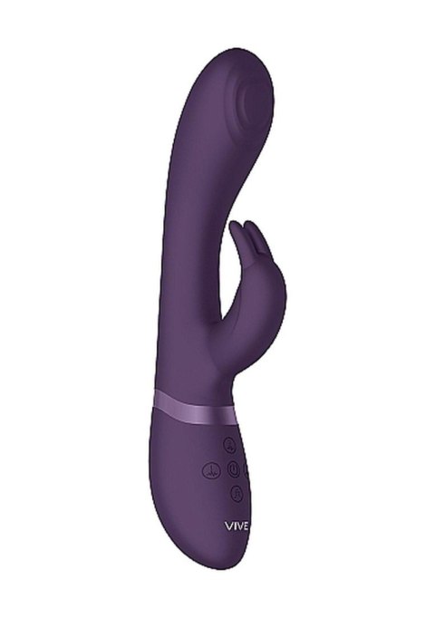 Wibrator Króliczek Impulsowy 3 Silniki USB Fioletowy - VIVE Cato