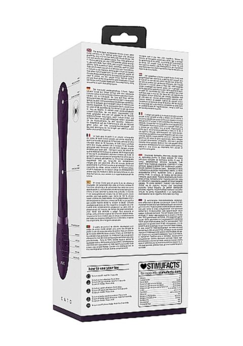 Wibrator Króliczek Impulsowy 3 Silniki USB Fioletowy - VIVE Cato