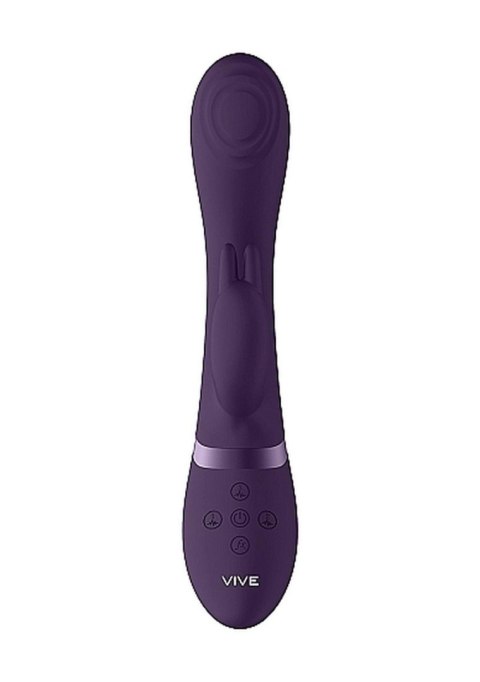 Wibrator Króliczek Impulsowy 3 Silniki USB Fioletowy - VIVE Cato