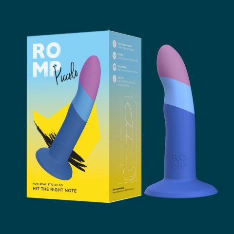 Dildo silikonowe do STRAP-ON 12.7cm ROMP Piccolo-X-BLUE ROMP
