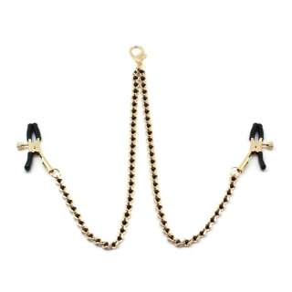 Klamerki Na Sutki Black Beads Chains And Nipple Clamps Liebe Seele Liebe Seele