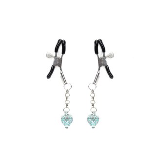 Klamerki Na Sutki Glow-In-Dark Nipple Clamps Liebe Seele błękitne Liebe Seele
