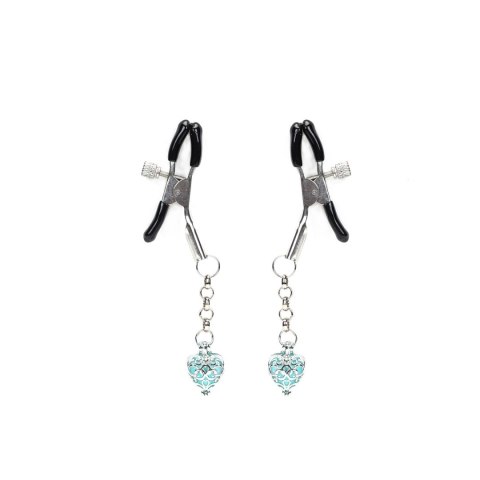 Klamerki Na Sutki Glow-In-Dark Nipple Clamps Liebe Seele błękitne Liebe Seele