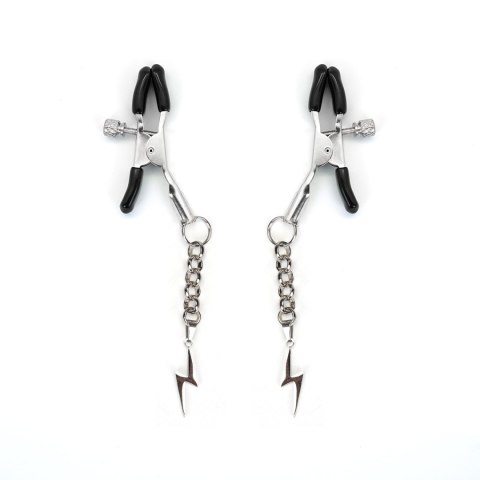 Klamerki Na Sutki piorun Silver Lightning Nipple Clamps Liebe Seele