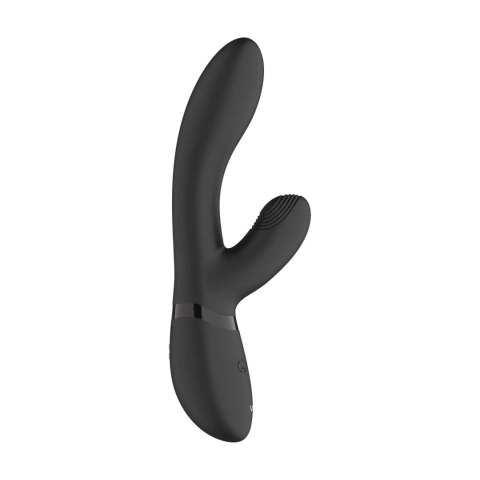 Wibrator Króliczek Z Technologią Pulse-Wave I Przyciskiem Climax Czarny Silikonowy Premium - VIVE