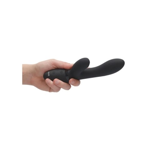 Wibrator Króliczek Z Technologią Pulse-Wave I Przyciskiem Climax Czarny Silikonowy Premium - VIVE