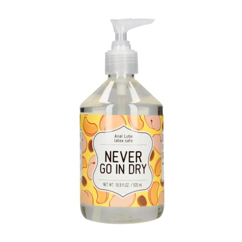 Lubrykant analny na bazie wody Never Go In Dry 500ml