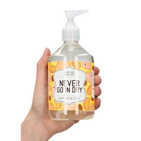 Lubrykant analny na bazie wody Never Go In Dry 500ml
