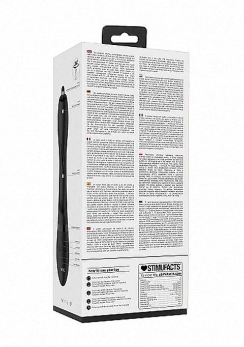 Wibrator Króliczek Z Końcówką Obracającą Się O 360 Stopni Czarny - NILO PINPOINT ROTATING G-SPOT RABBIT BLACK