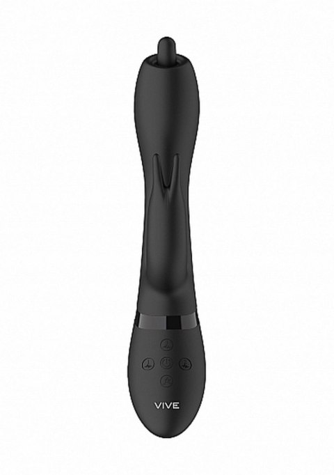 Wibrator Króliczek Z Końcówką Obracającą Się O 360 Stopni Czarny - NILO PINPOINT ROTATING G-SPOT RABBIT BLACK
