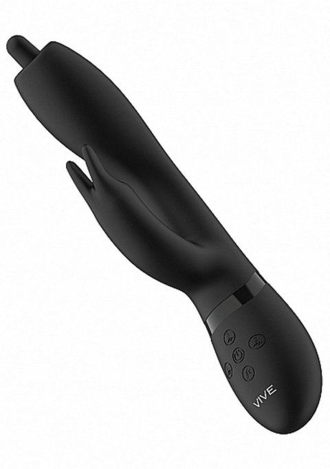Wibrator Króliczek Z Końcówką Obracającą Się O 360 Stopni Czarny - NILO PINPOINT ROTATING G-SPOT RABBIT BLACK