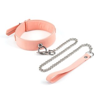 Obróżka Pink Organosilicon Collar With Leash Liebe Seele Liebe Seele