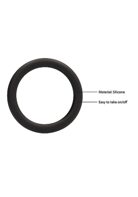 Zestaw Okrągłych Pierścieni Na Penisa Czarny - Round Cock Ring Set