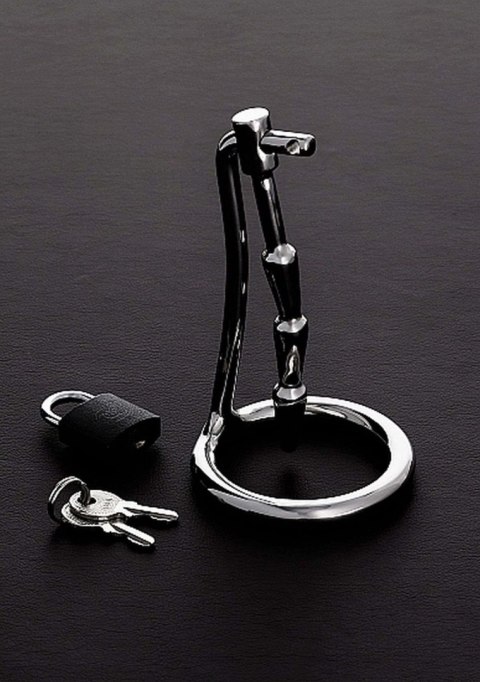 Korek do penisa z pierścieniem metalowy 45mm The Humped Cock Trap