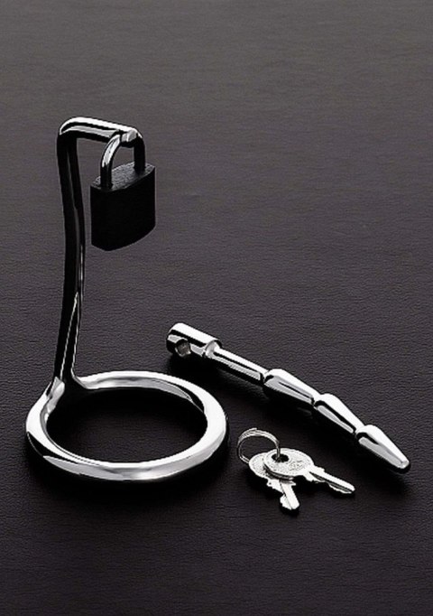 Korek do penisa z pierścieniem metalowy 45mm The Humped Cock Trap