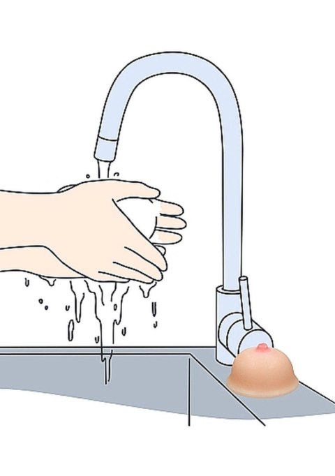 Mydło w kształcie piersi S-Line cieliste Titty Soap