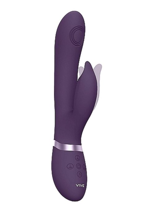 Innowacyjny Wibrator Do Punktu G I Łechtaczki 3 Silniki Ruchomy USB Fioletowy - VIVE Aimi