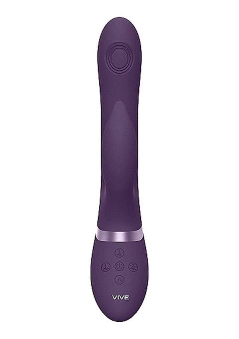 Innowacyjny Wibrator Do Punktu G I Łechtaczki 3 Silniki Ruchomy USB Fioletowy - VIVE Aimi