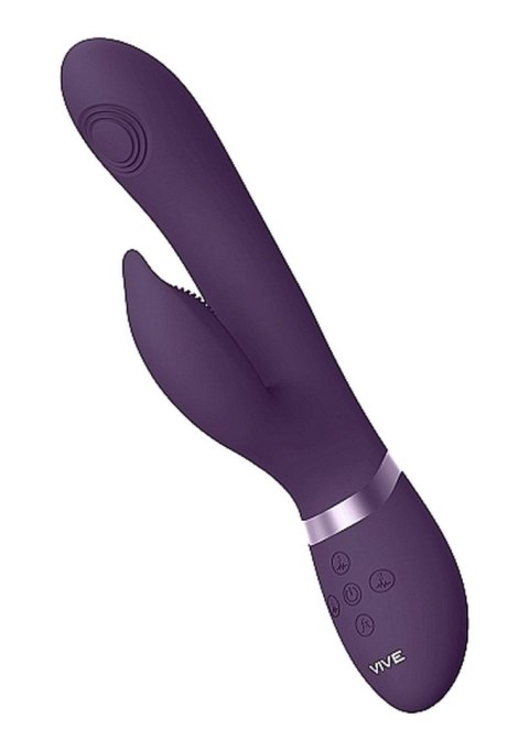 Innowacyjny Wibrator Do Punktu G I Łechtaczki 3 Silniki Ruchomy USB Fioletowy - VIVE Aimi