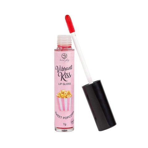 Błyszczyk do seksu oralnego wibracyjny słodki popcorn LIP GLOSS VIBRANT KISS 6g